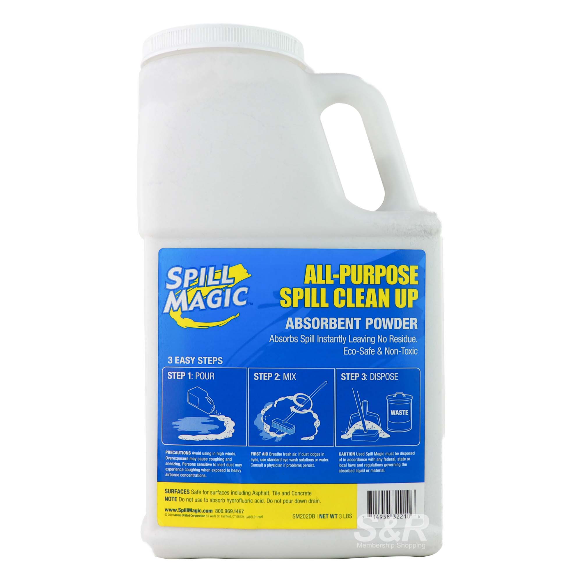 Spill Magic All-Purpose Spill Clean Up Absorbent Powder 1.36kg Spill Magic All-Purpose Spill Clean Up Absorbent Powder 1.36kg